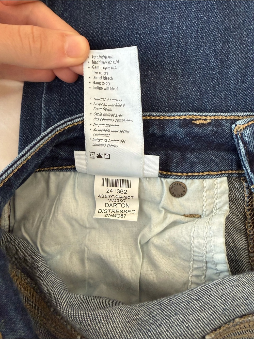 PAIGE Denim Verdugo Ankle in Darton Distressed Raw Frayed Hem Jeans Skinny 29 - Picture 11 of 11